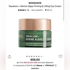 Biossance Eye Cream